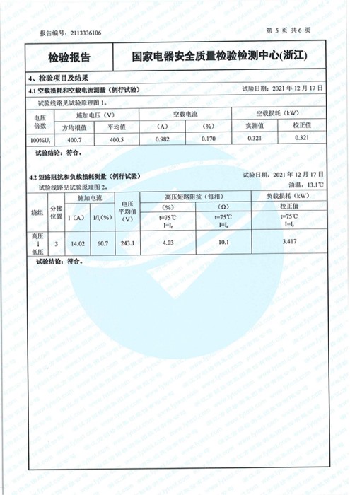 S22-M-400能(néng)源效率檢驗報告